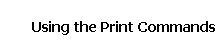 Using the Print Commands